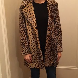 Mango Leopard Fur Coat *Worn Once*